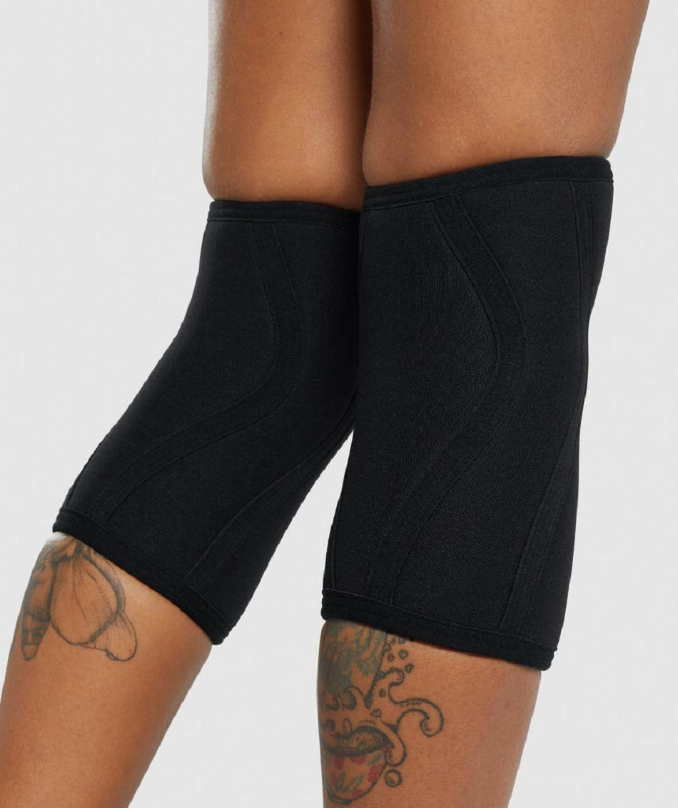 Gymshark Knee Sleeve 5mm Muške Oprema Crne | HR 3109QMA